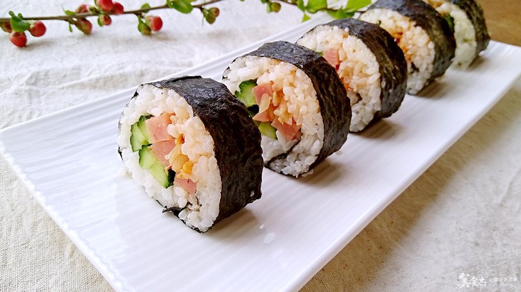 清爽型的辣白菜包饭