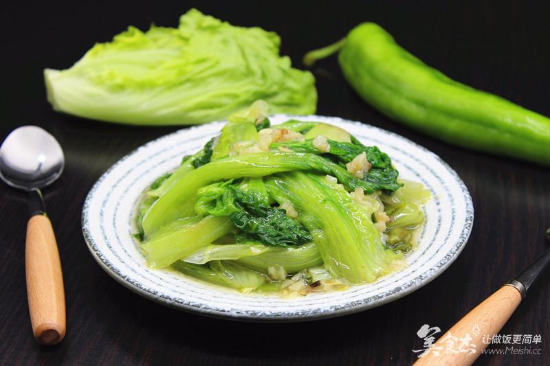 五分钟的快手菜蒜蓉炒生菜