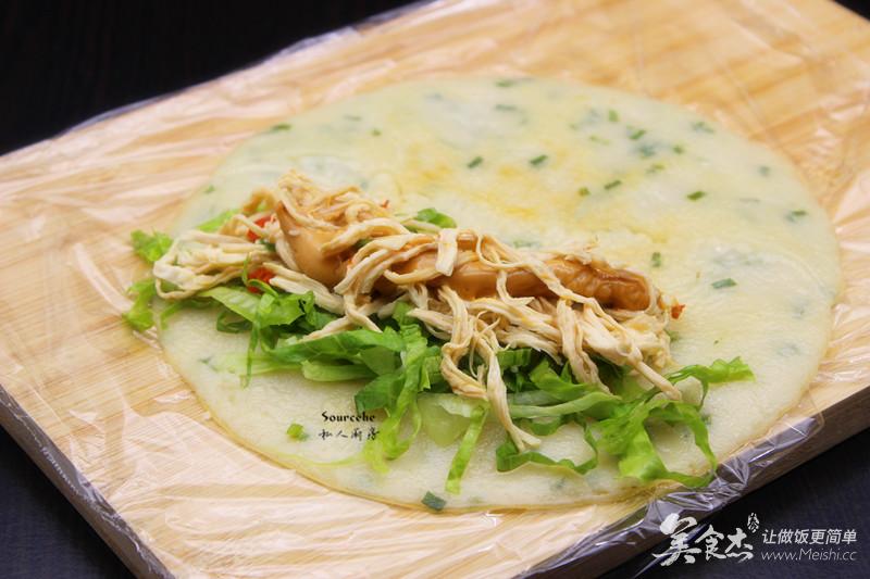 365天早餐不重样,鸡丝肉卷饼