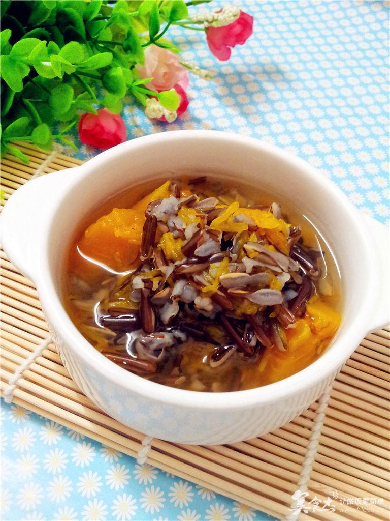 排毒滋润的天然好食材野米南瓜粥