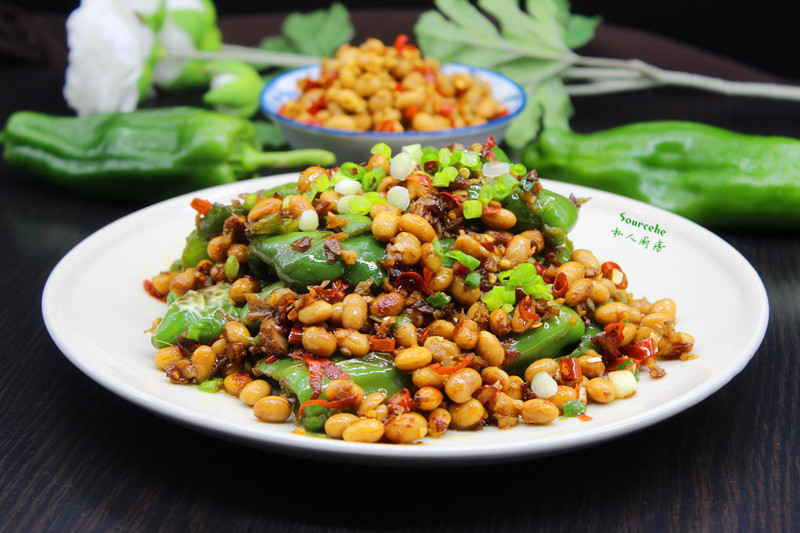 传统美食,浓浓年味,腊八豆焖虎皮尖椒 - 美食杰 - 美食,菜谱 - 中国最