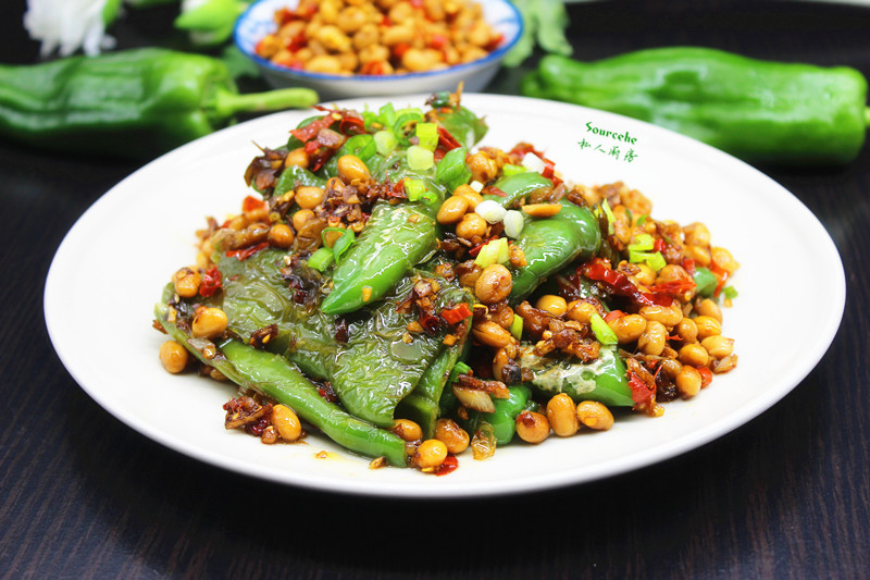 传统美食,浓浓年味,腊八豆焖虎皮尖椒 - 美食杰 - 美食,菜谱 - 中国最