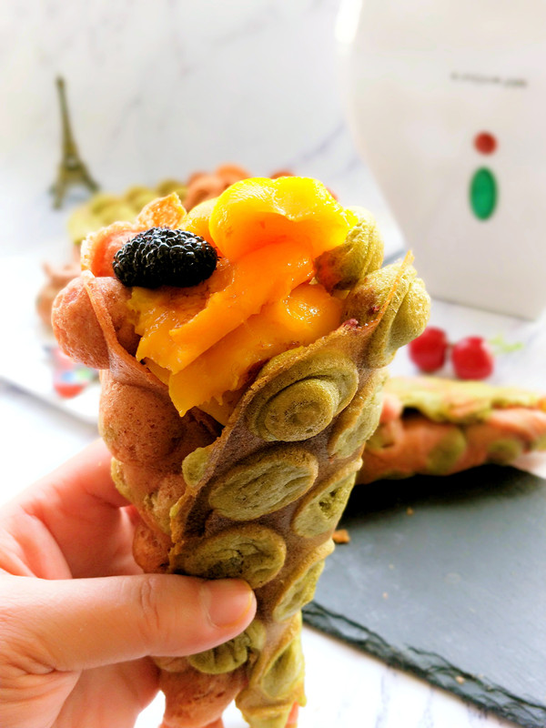 双色水果鸡蛋仔