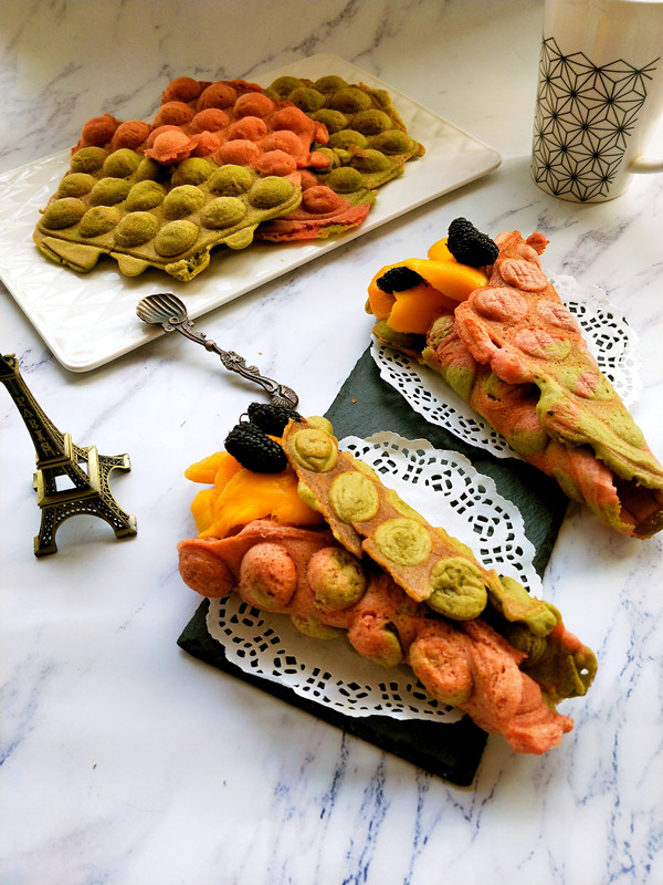 双色水果鸡蛋仔