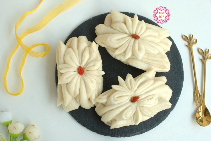 白莲花馒头洁白松软好吃好看