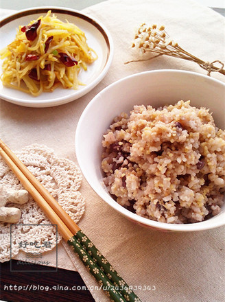 红豆小米饭&酸辣土豆丝