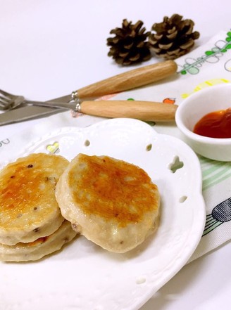 宝宝辅食  芝心肉饼