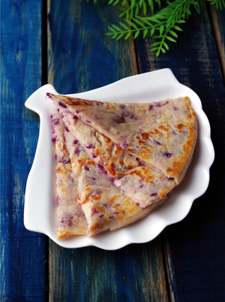 牛奶紫薯饼的做法
