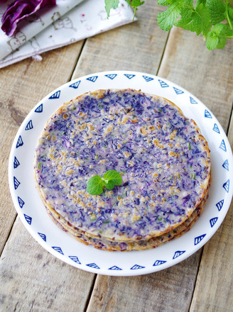 紫甘蓝鸡蛋煎饼的做法
