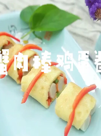 蟹肉棒鸡蛋卷