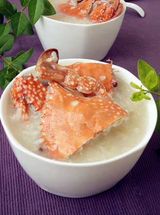 双米海蟹粥的做法