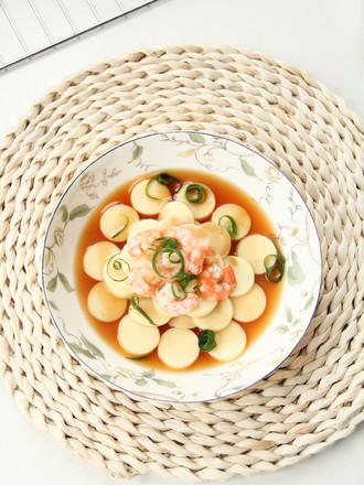 鸡蛋豆腐蒸虾仁