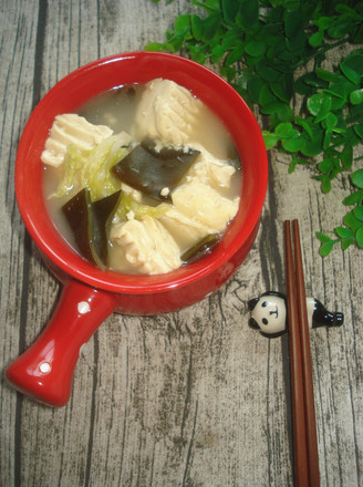 白菜海带豆腐汤的做法