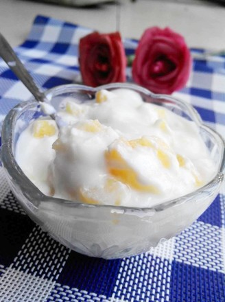 黄桃大果粒酸奶的做法