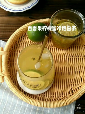 百香果柠檬蜜冷泡白茶的做法