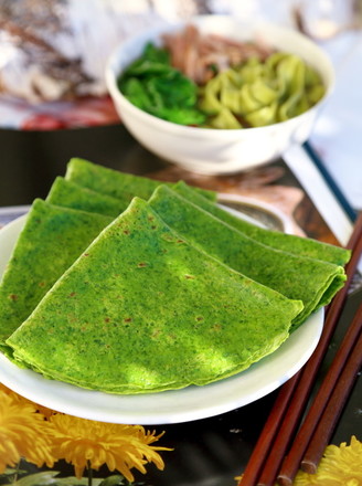 菠菜鸡蛋饼