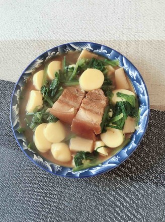红烧肉烩日本豆腐的做法