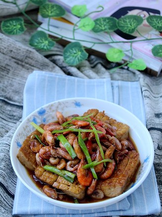 河虾焖豆腐的做法