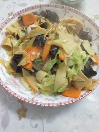干豆腐炒白菜的做法