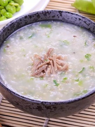 油麦菜鸡肉粥 宝宝辅食食谱的做法