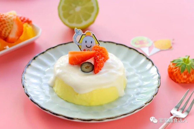 橙香酸奶蛋糕  宝宝辅食食谱的做法