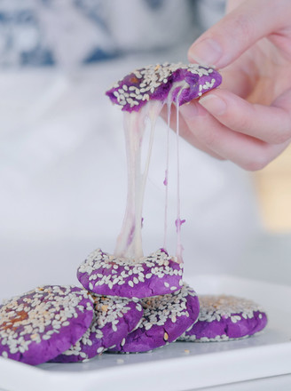 紫薯糯米饼【初味日记】的做法