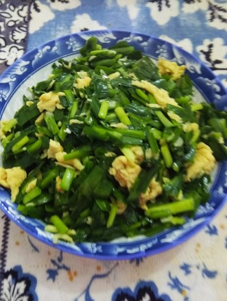 韭菜虾皮炒鸡蛋的做法