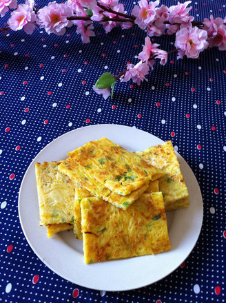 南瓜豆渣鸡蛋饼的做法