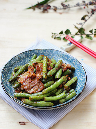 五花肉烧豆角