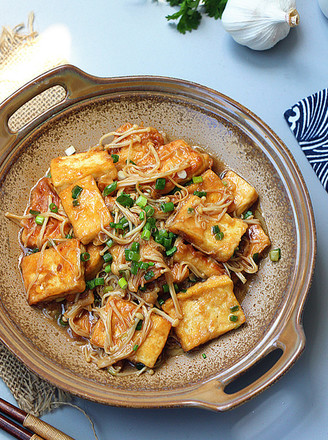 金针菇烧豆腐的做法