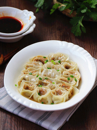 蒸香菇鲜肉馄饨