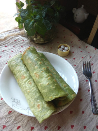 菠菜鸡蛋煎饼