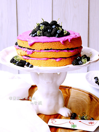紫薯酸奶裸蛋糕的做法