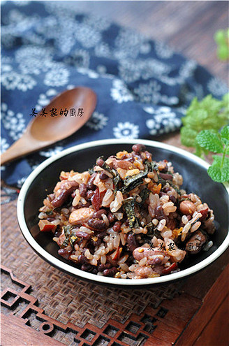 五红肉松海苔饭的做法
