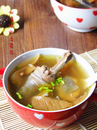 元蘑炖鸡汤的做法