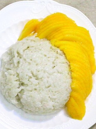 椰香芒果糯米饭的做法