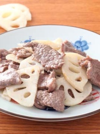 牛肉炒藕片