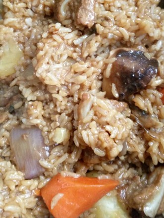脆骨焖米饭的做法