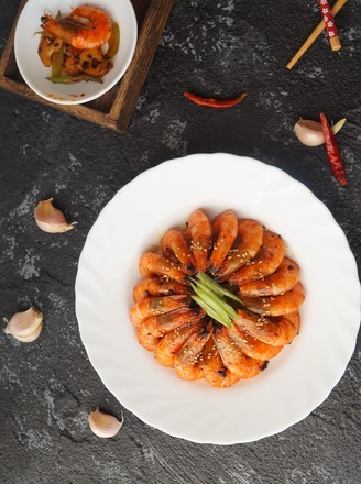 香菇豆豉干锅虾的做法