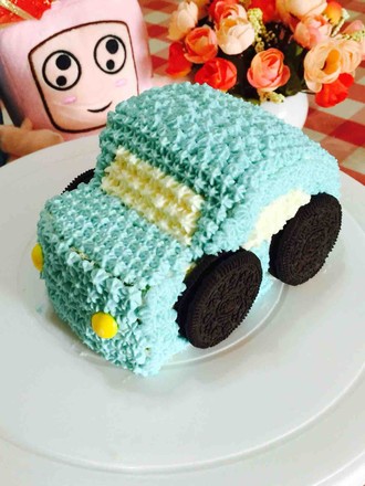 小汽车生日蛋糕的做法