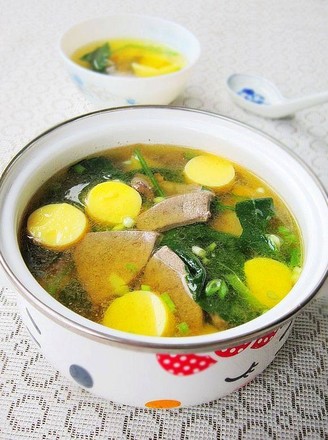 猪肝日本豆腐汤的做法