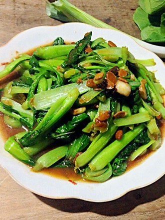 豆瓣酱炒油菜