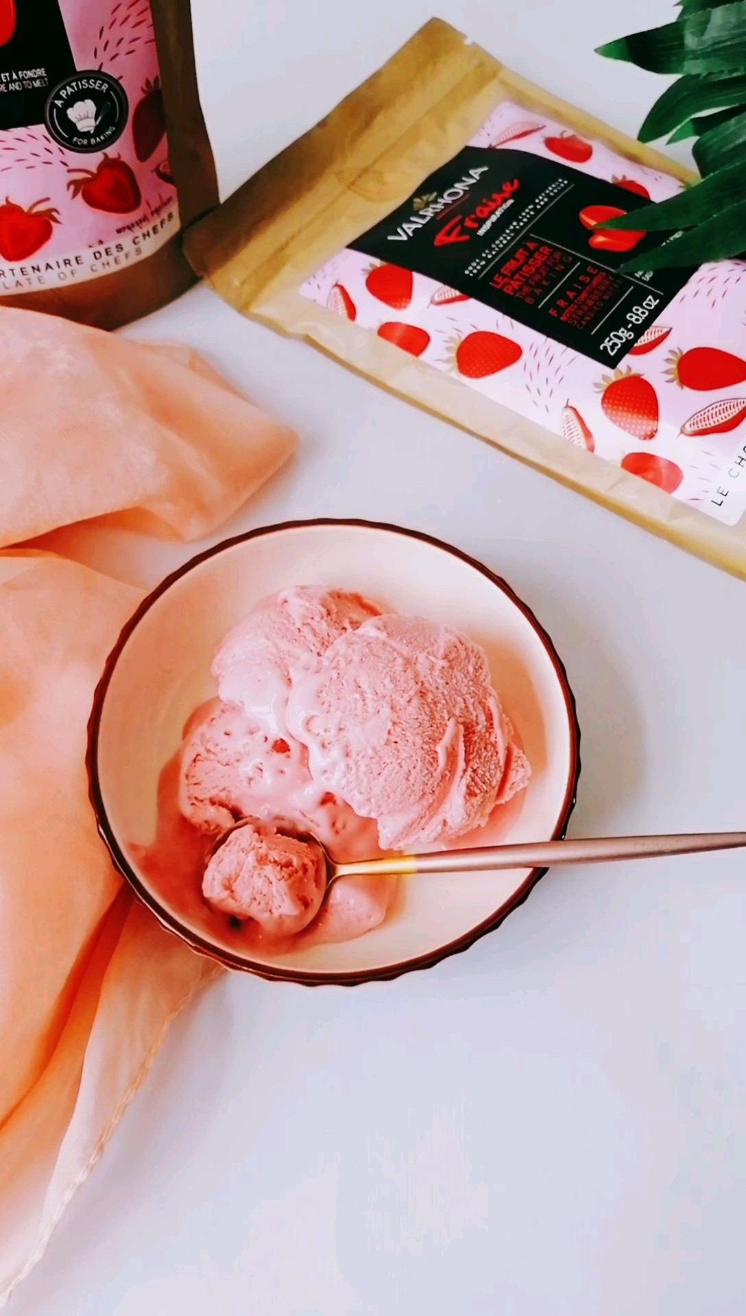 草莓巧克力冰淇淋的做法
