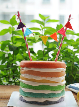 彩虹裸蛋糕的做法