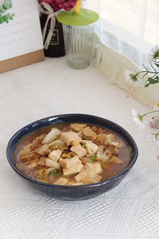 娃娃菜炖豆腐，一道好吃下饭的家常菜