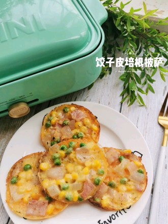 饺子皮培根披萨