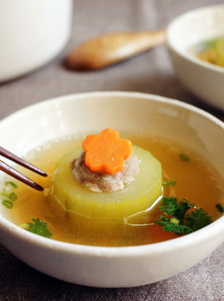 黄瓜镶肉汤的做法
