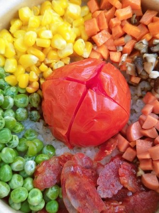 网红番茄焖锅饭的做法