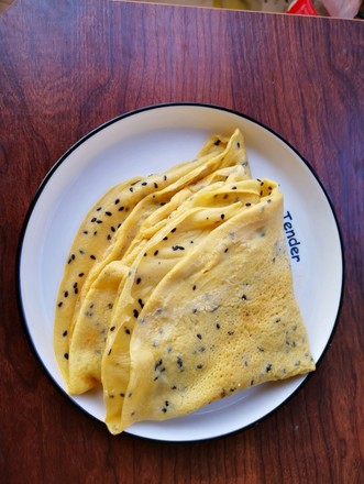 黑芝麻鸡蛋软饼