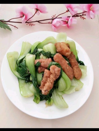 油菜炒肉